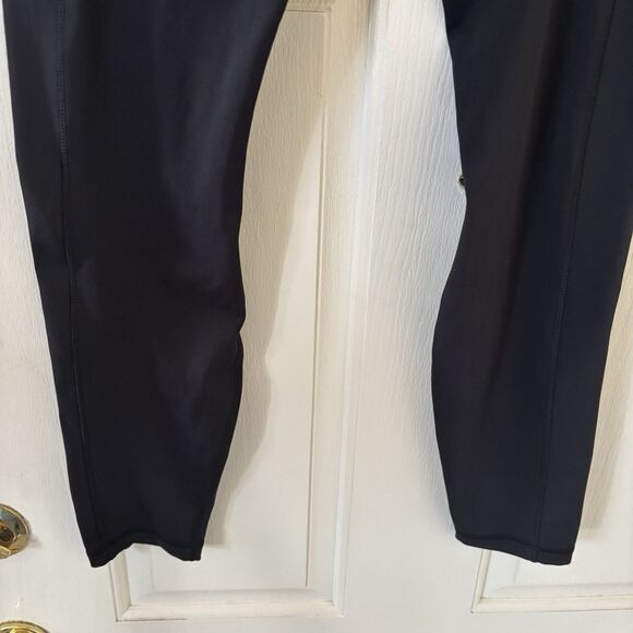 Savage Fenty Womens Legging Size XS Black Yellow High Waist Yoga Athleisure Run - Picture 8 of 9